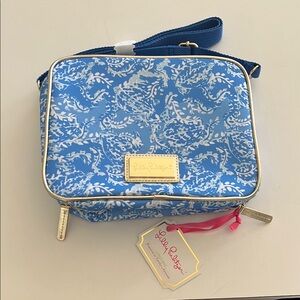 Lilly Pulitzer Blue Floral Lunch Bag